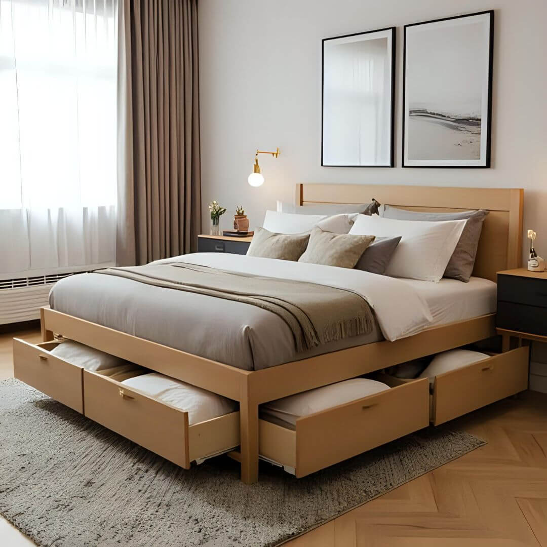 Các Mẫu Thiết Kế Nội Thất Thông Minh Cho Căn Hộ 2 Phòng Ngủ 60m²