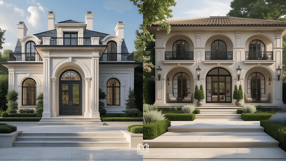 7 Mẫu Biệt Thự Sân Vườn Phong Cách Pháp