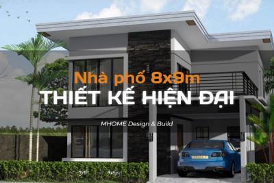 MẪU THIẾT KẾ NHÀ 2 TẦNG 8X9M THIẾT KẾ HIỆN ĐẠI MỚI NHẤT NĂM 2024