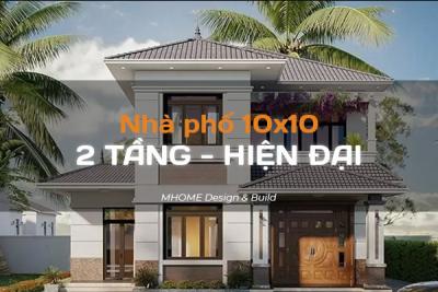 99+ MẪU THIẾT KẾ NHÀ VUÔNG 10X10M 2 TẦNG HIỆN ĐẠI NHẤT