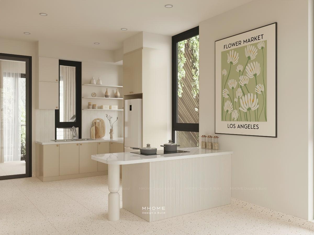 Thiết kế phòng bếp phong cách Wabi Sabi