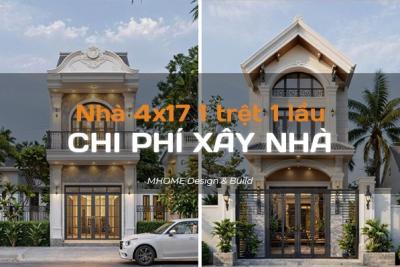 CHI PHÍ XÂY NHÀ 1 TRỆT 1 LẦU 4X17 TRỌN GÓI