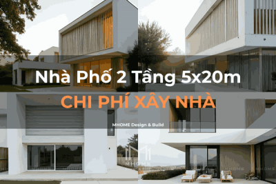 Nhà Phố 2 Tầng 5x20m Phong Cách Hiện Đại