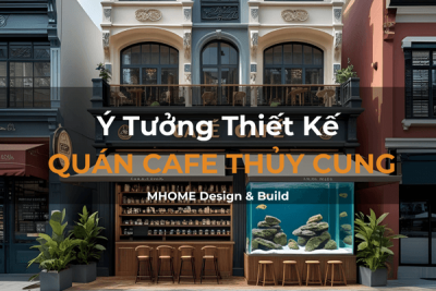 Thiết Kế Quán Cafe Kết Hợp Bể Cá Thủy Cung