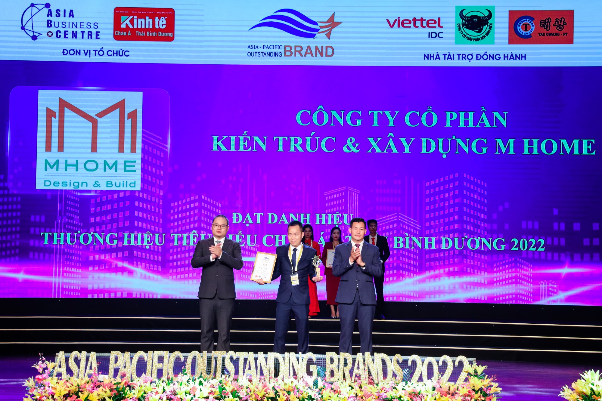 CTY CP KIẾN TRÚC & XÂY DỰNG M HOME - ĐƯỢC VINH DANH “THƯƠNG HIỆU TIÊU BIỂU CHÂU Á – THÁI BÌNH DƯƠNG 2022”