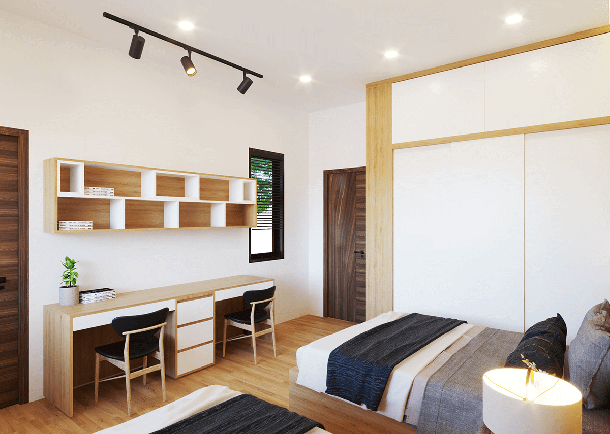 Ý Tưởng Thiết Kế Phòng Ngủ Chung Cho 2 Bé Trai