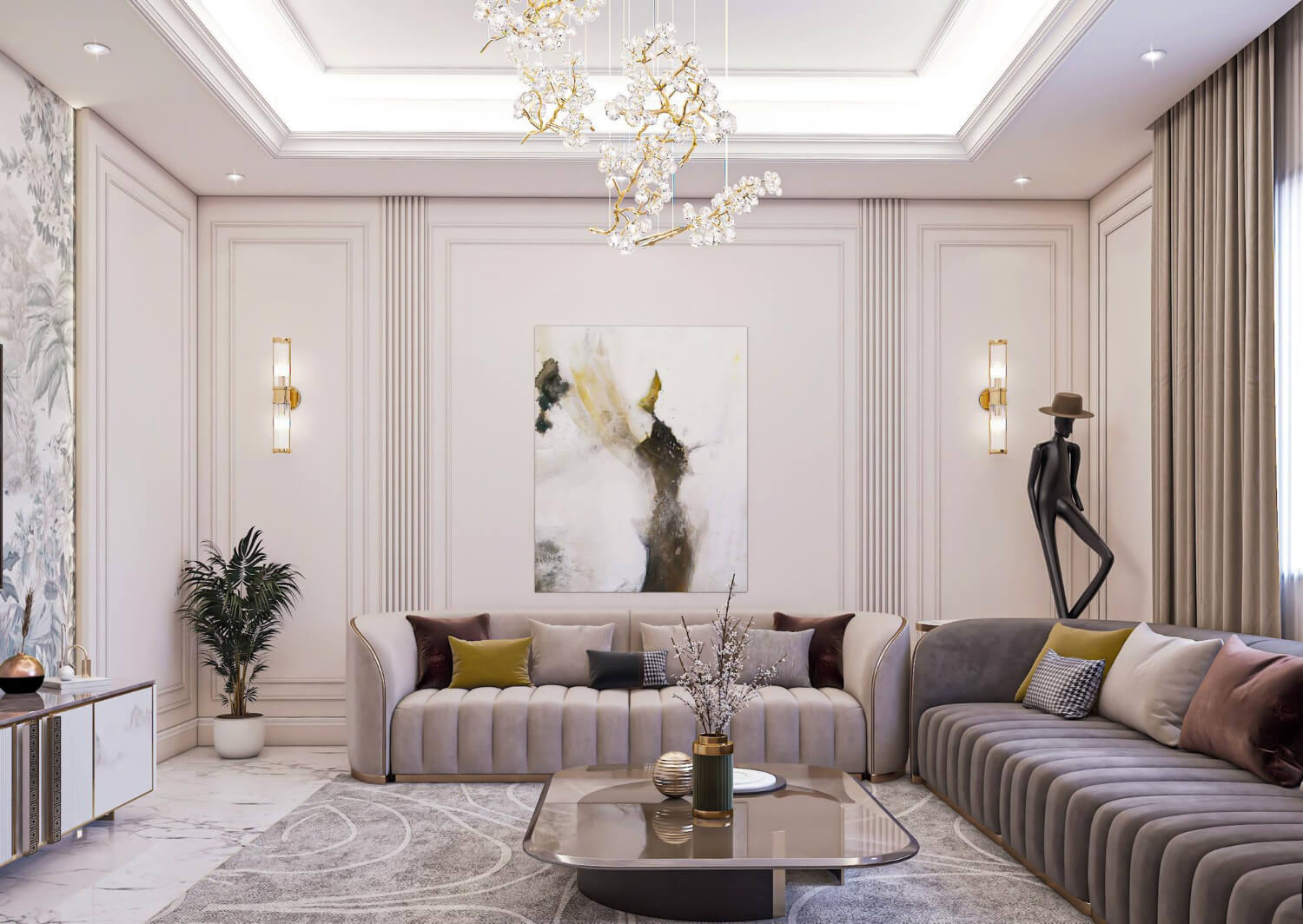 Phong cách thiết kế nội thất tân cổ điển