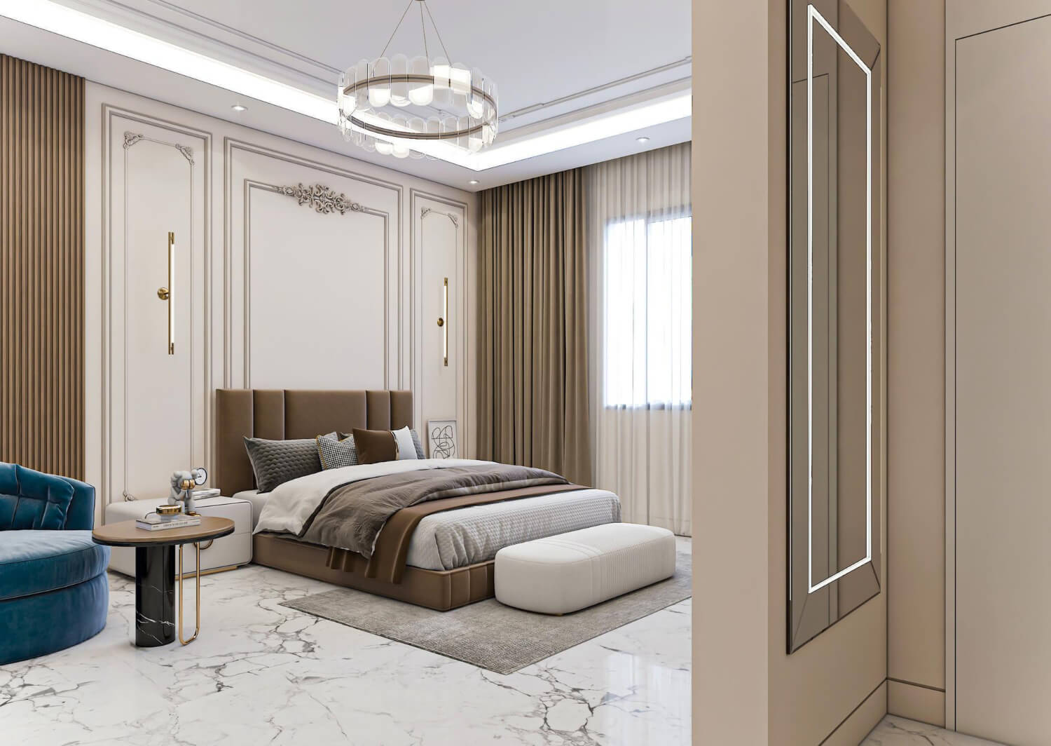 Phong cách Tân Cổ Điển sử dụng chất liệu cao cấp