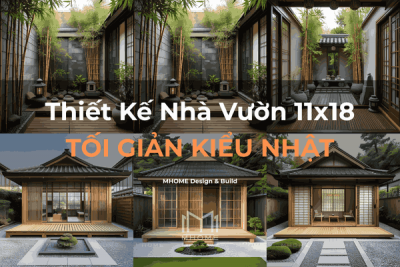 Nhà Vườn 11x8 Thiết Kế Tối Giản Kiểu Nhật Cho Gia Đình Trẻ