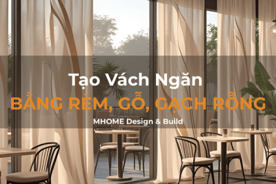 Tạo Vách Ngăn Quán Cafe Bằng Rèm, Gỗ, Gạch Rỗng