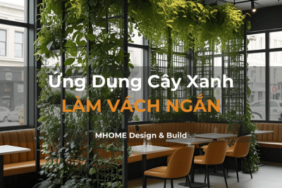 Ứng Dụng Cây Xanh Làm Vách Ngăn Không Gian Trong Quán