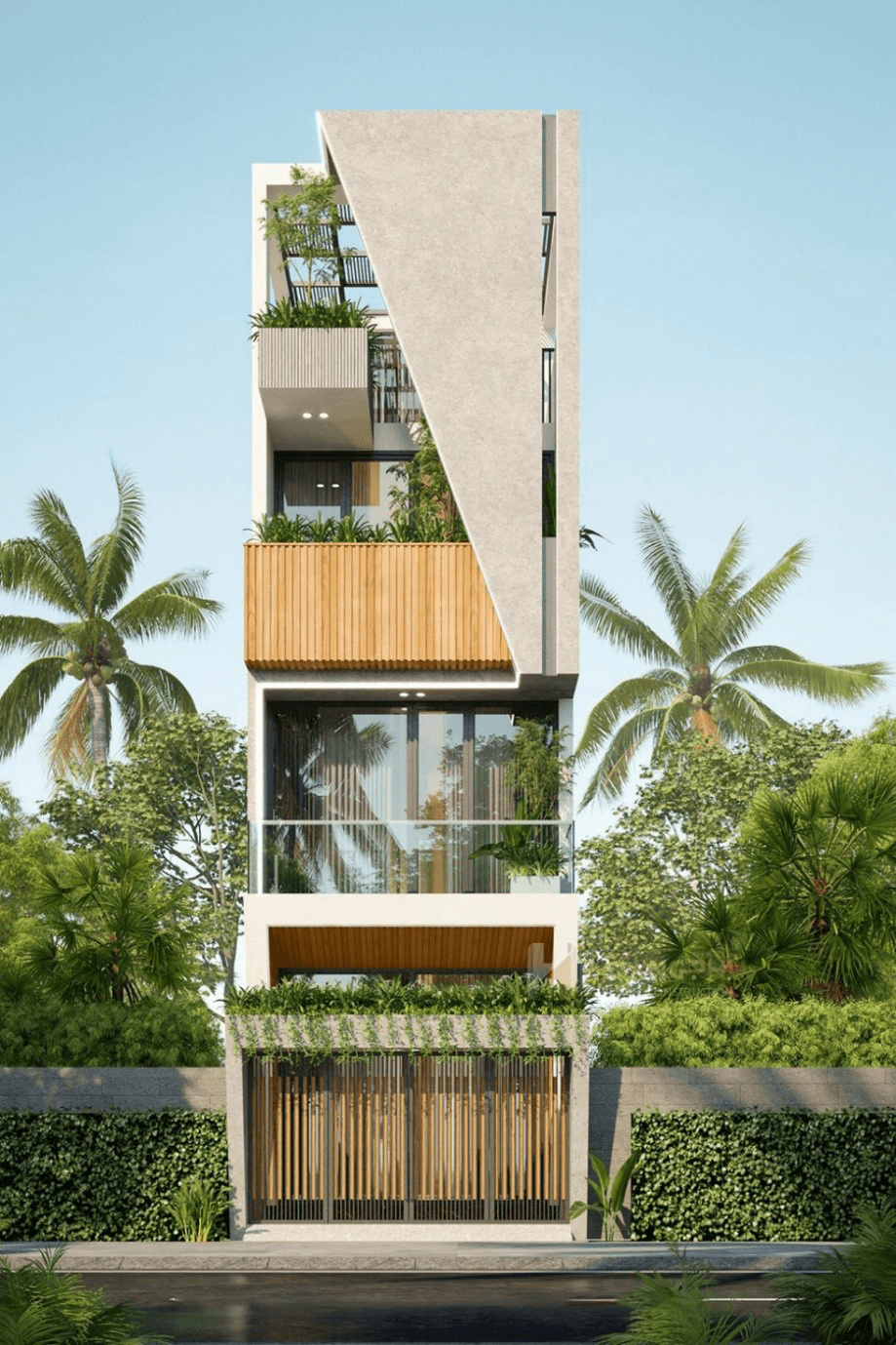 Mẫu nhà phố 4 tầng 4x18 hiện đại mới nhất 