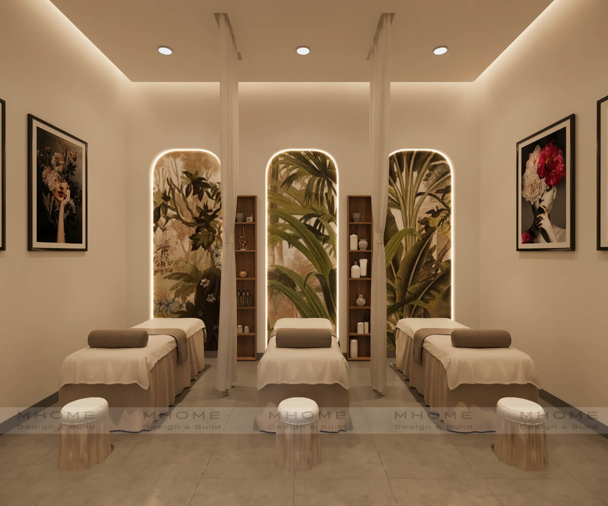 Spa phong cách nhiệt đới mây tre đan