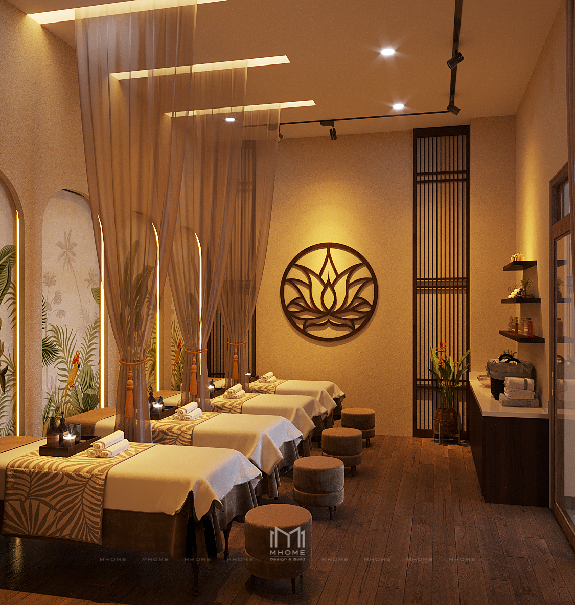 Spa phong cách nhiệt đới