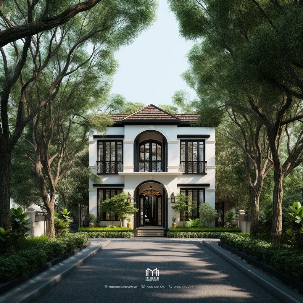 Top 50 mẫu biệt thự Indochine