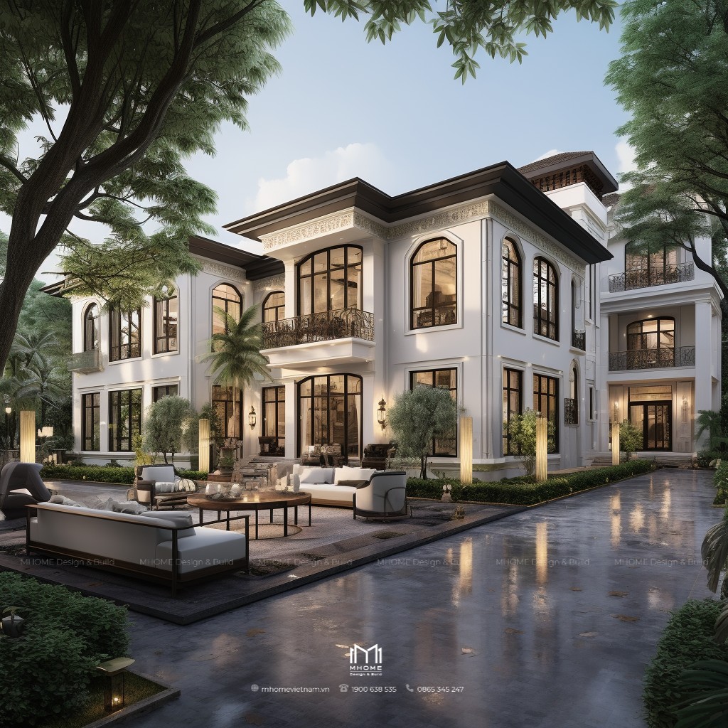 Top 50 mẫu biệt thự Indochine