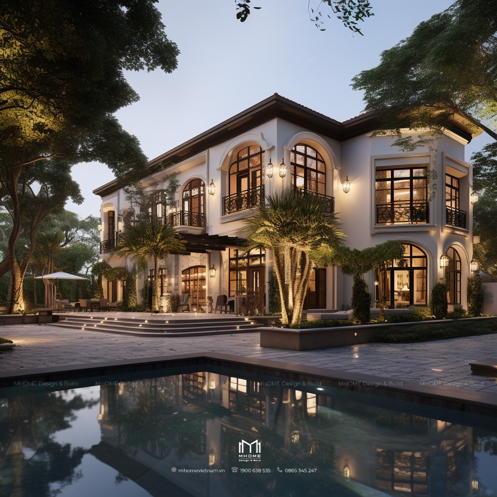Top 50 mẫu biệt thự Indochine