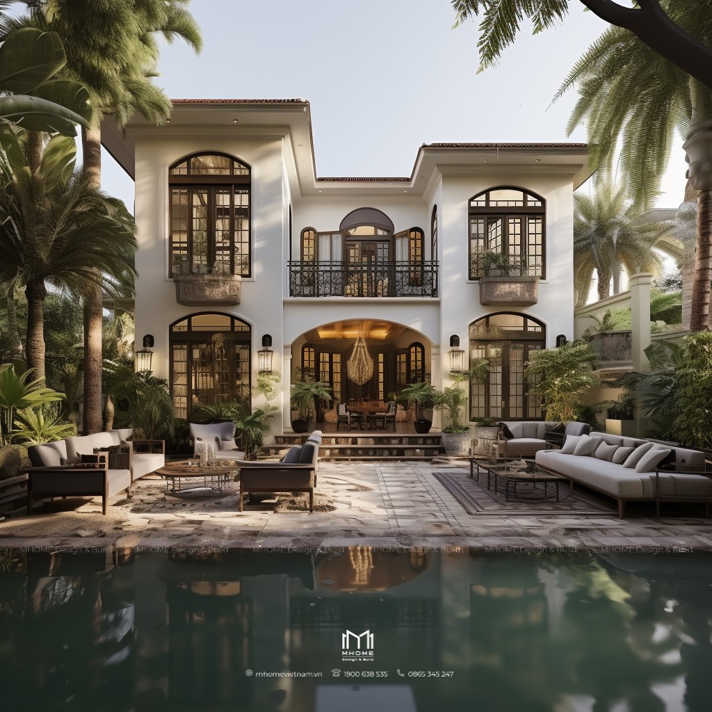 Top 50 mẫu biệt thự Indochine
