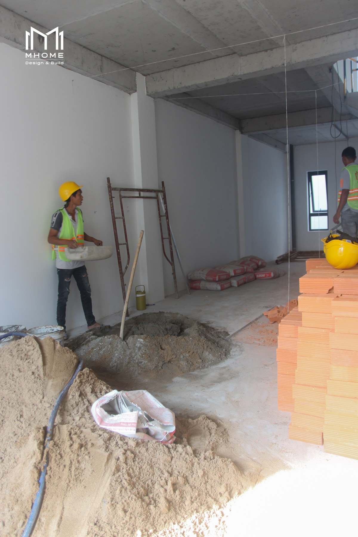 Hoàn thiện thô nhà Phố The Classia Khang Điền
