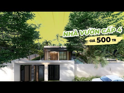 Nhà vườn cấp 4 phong cách hiện đại với giá 500tr giữa miền tây