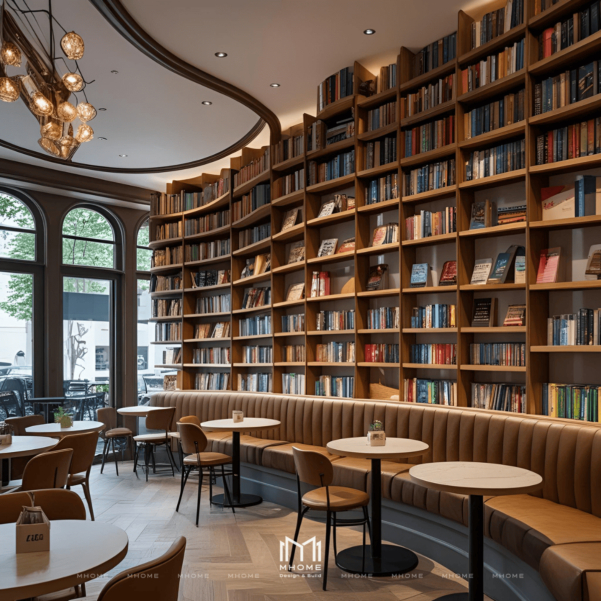 Bố Trí Góc Đọc Sách Yên Tĩnh Tách Biệt Cho Quán Cafe
