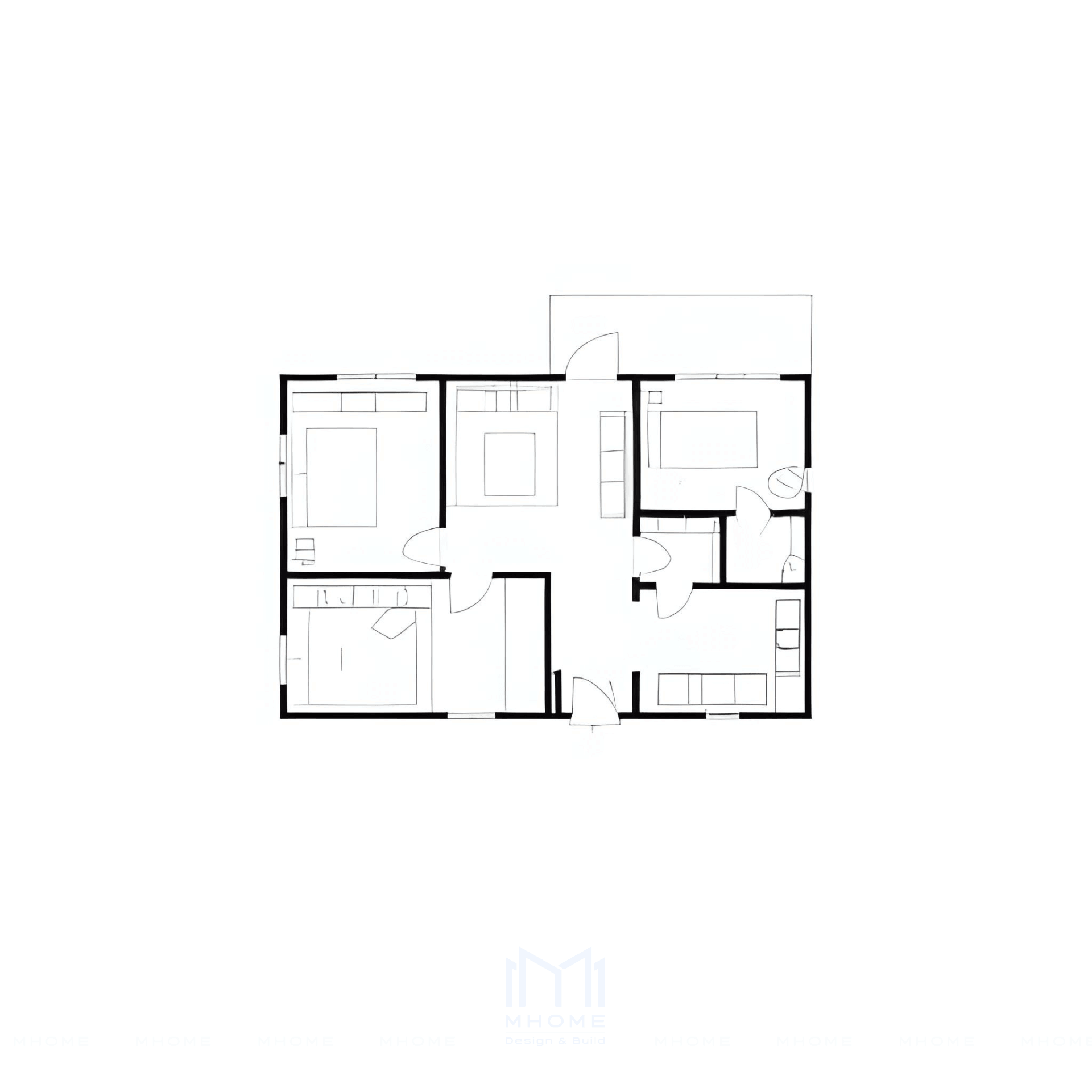 Nhà Phố 2 Tầng 5x20m Phong Cách Hiện Đại