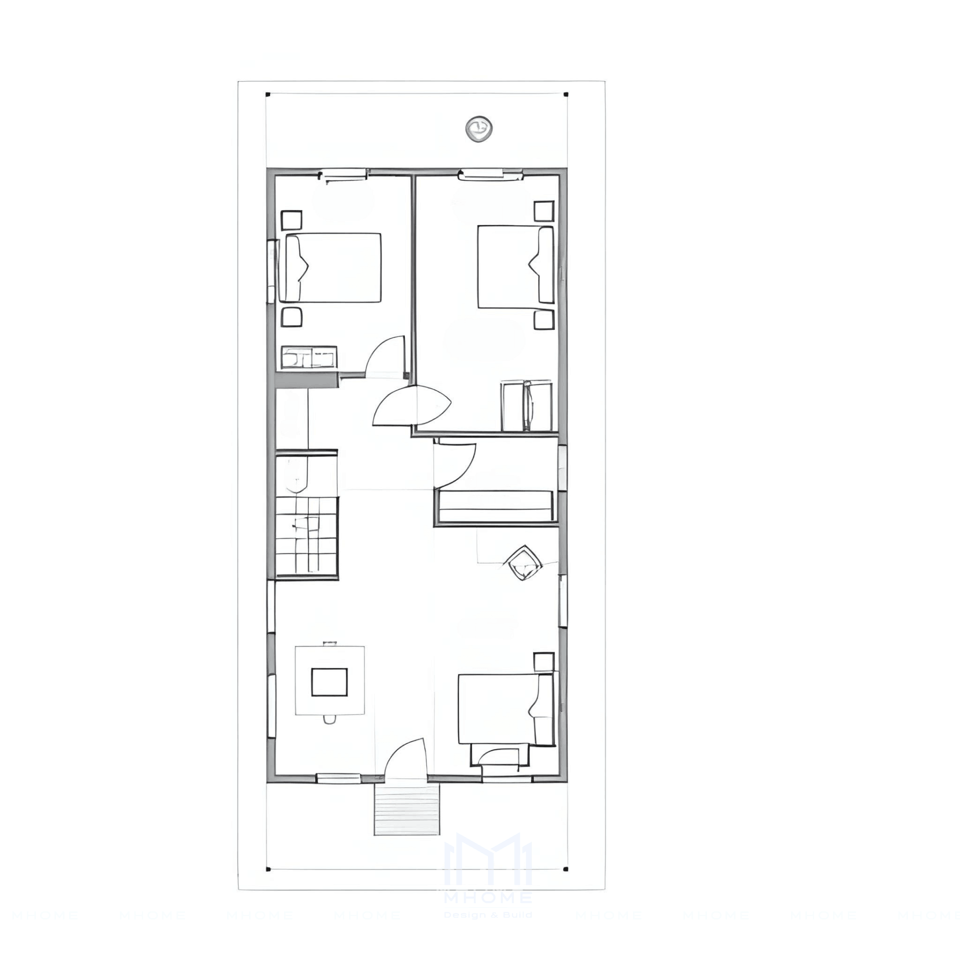 Nhà Phố 2 Tầng 5x20m Phong Cách Hiện Đại