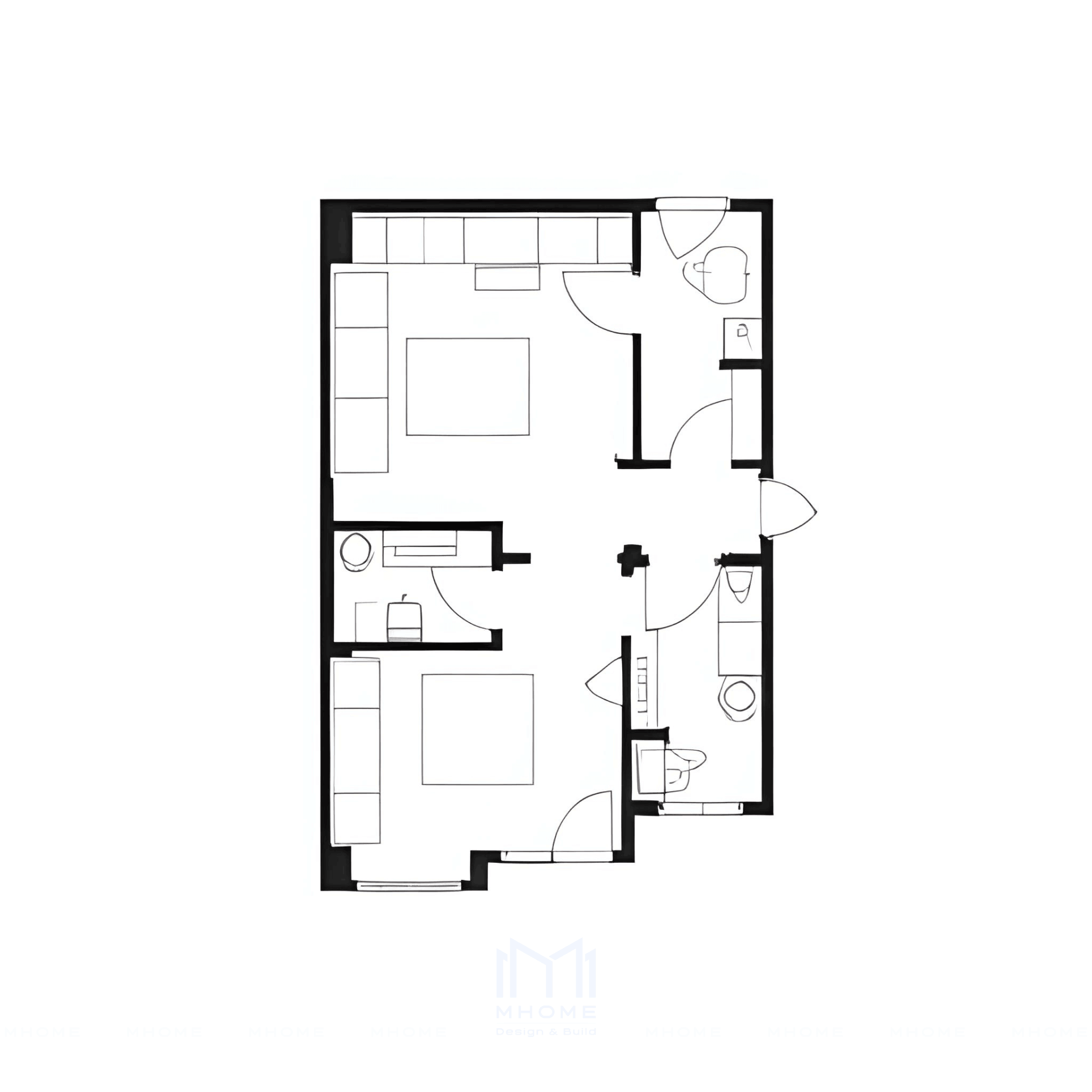 Nhà Phố 2 Tầng 5x20m Phong Cách Hiện Đại