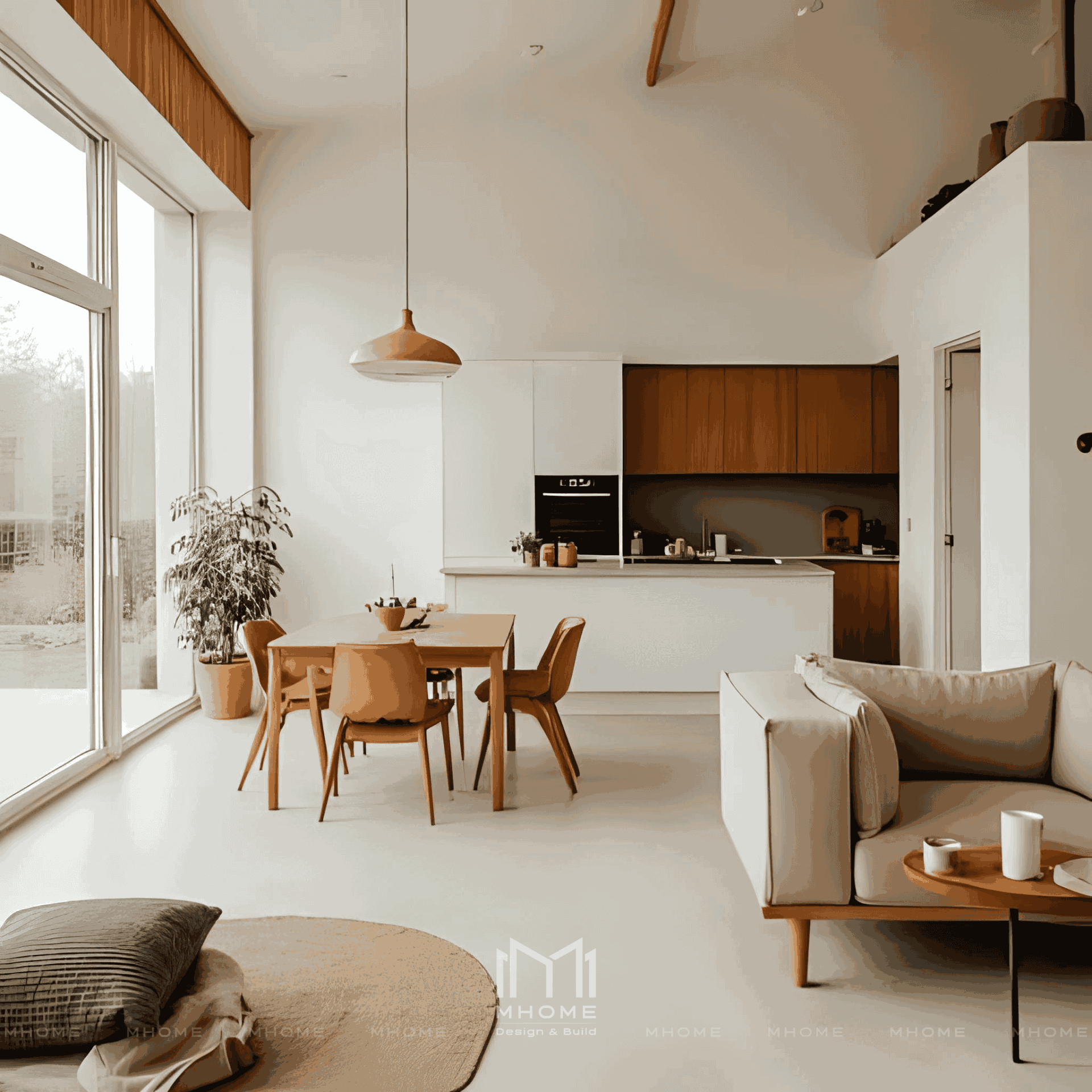 Nhà Phố 2 Tầng 5x20m Phong Cách Hiện Đại