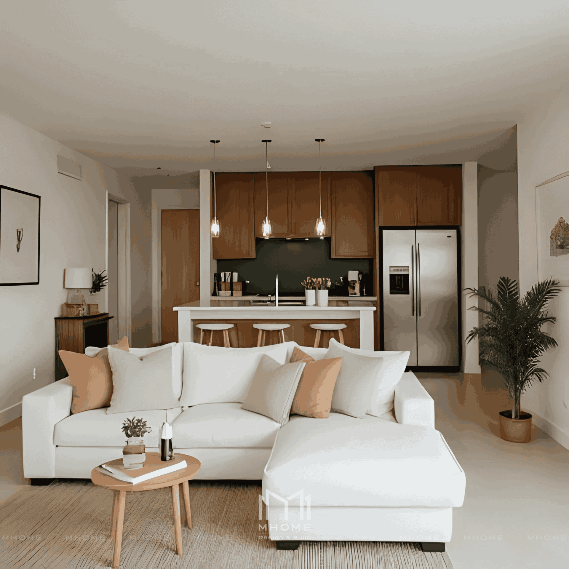Nhà Phố 2 Tầng 5x20m Phong Cách Hiện Đại