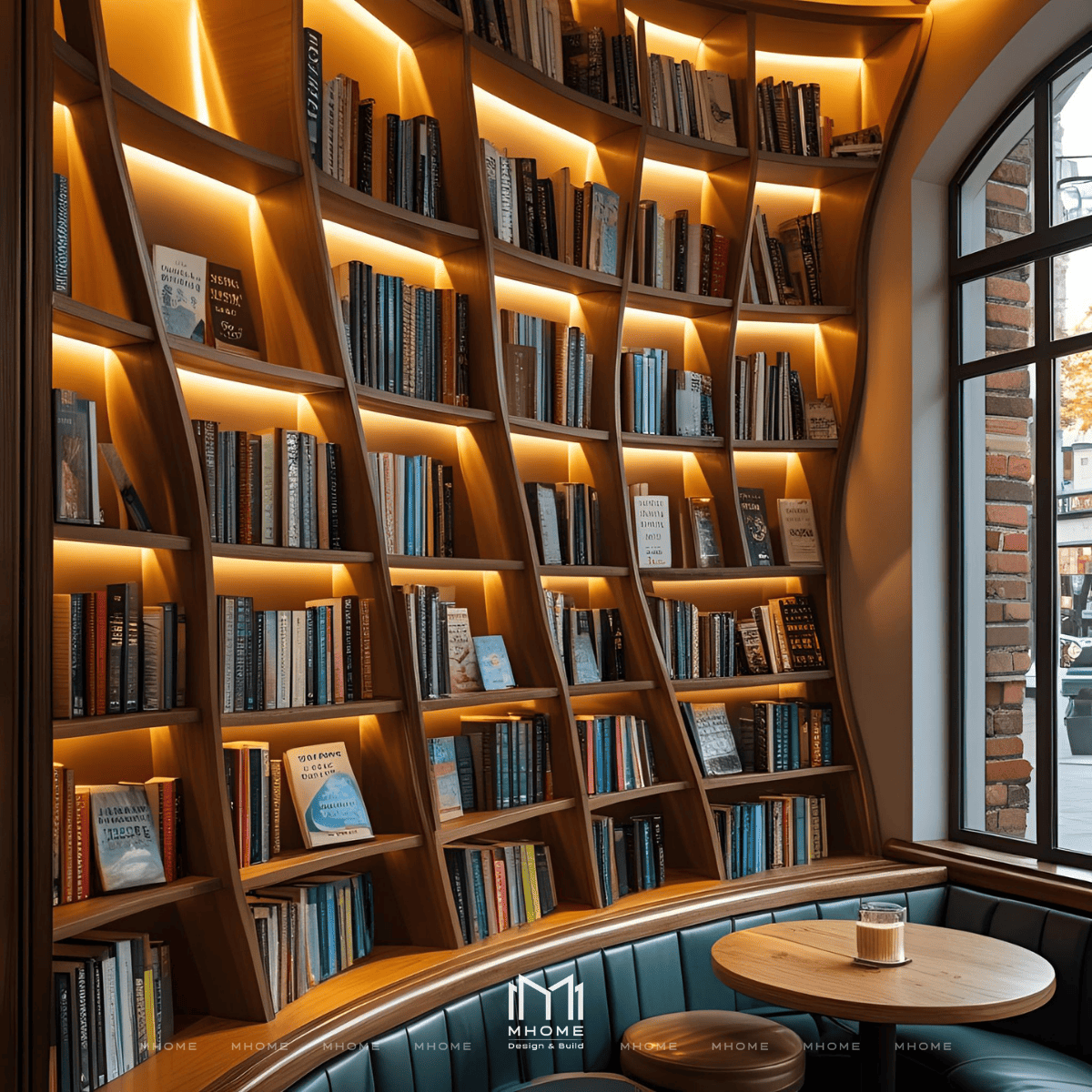 Bố Trí Góc Đọc Sách Yên Tĩnh Tách Biệt Cho Quán Cafe