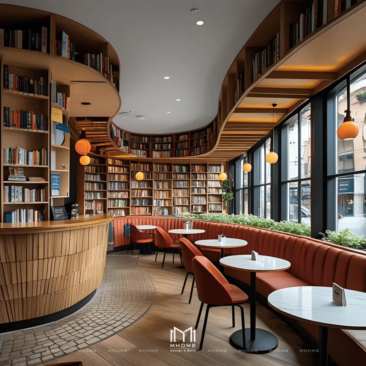 Bố Trí Góc Đọc Sách Yên Tĩnh Tách Biệt Cho Quán Cafe