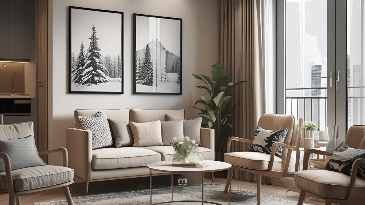 Giá Thiết Kế Nội Thất Căn Hộ 80m² Phong Cách Bắc Âu