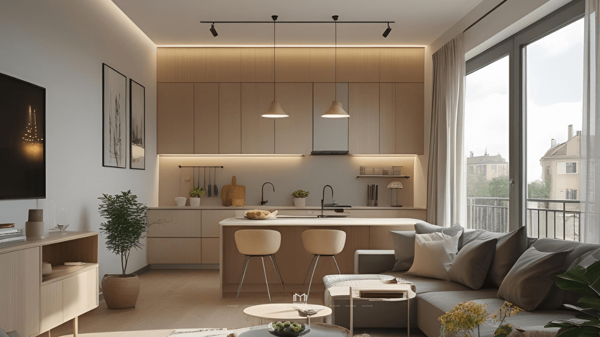 Giá Thiết Kế Nội Thất Căn Hộ 80m² Phong Cách Bắc Âu