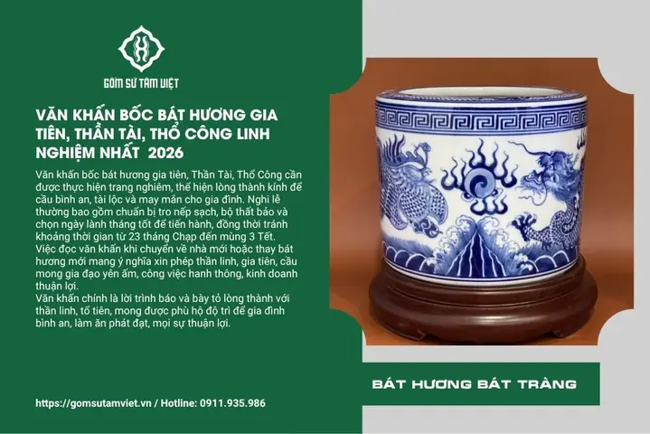 Bài Khấn Bốc Bát Hương Mới