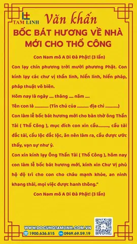 Bài Khấn Bốc Bát Hương Mới