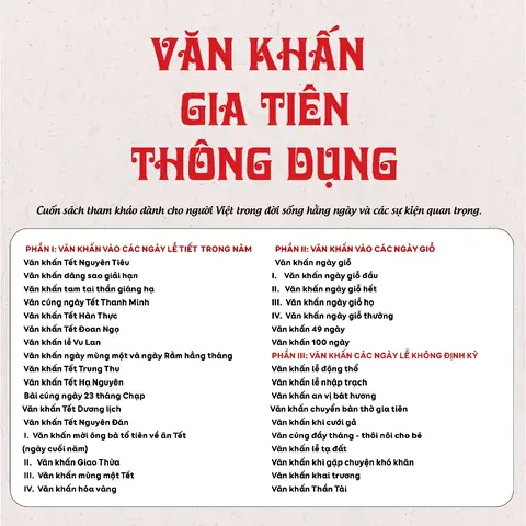 Bài Văn Cúng Hết Tết