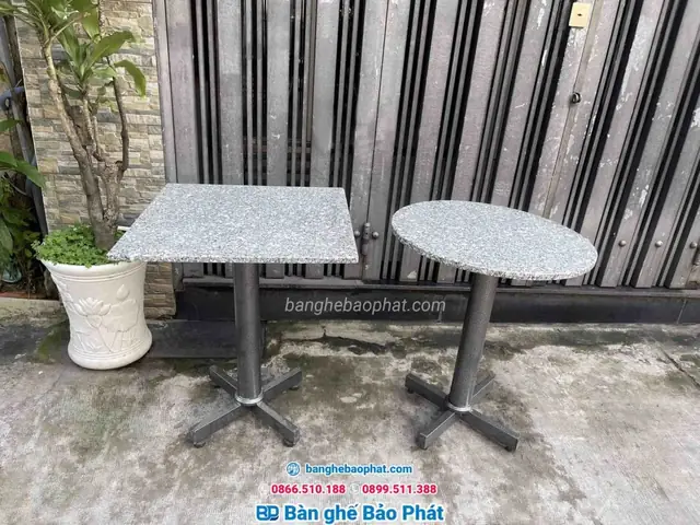 Bàn Đá Hoa Cương Chân Sắt