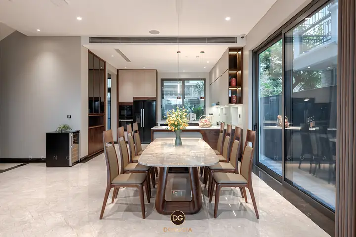 Bàn Ghế Ăn Gỗ Óc Chó Đồng Gia