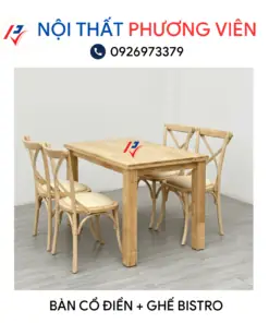 Bàn Ghế Gỗ Cao Su Tại Tphcm