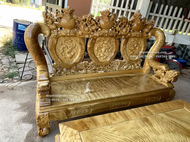 Ban Ghe Go Dổi Tay 14
