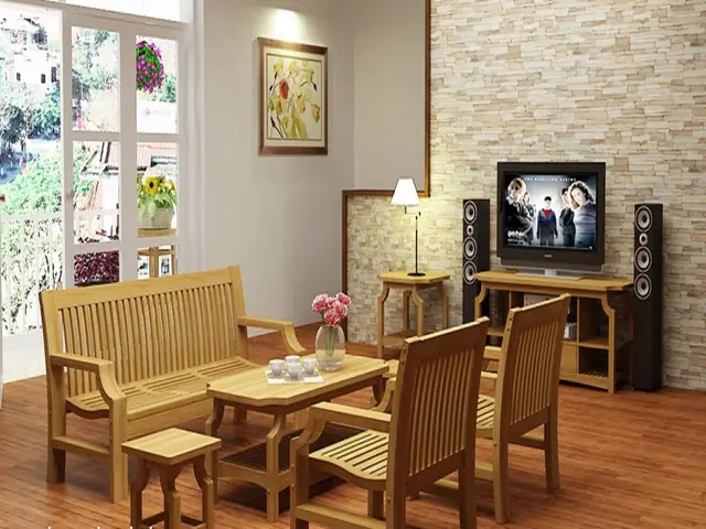 Ban Ghe Go Gia Binh Dan
