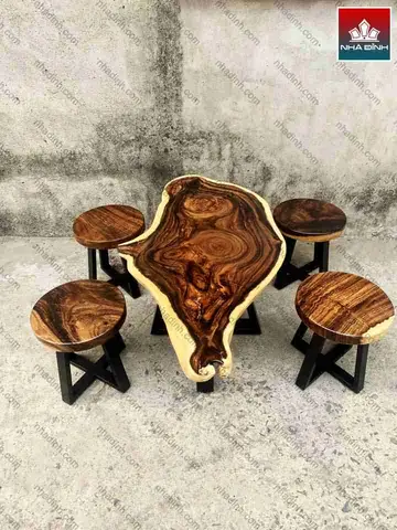 Bàn Ghế Gỗ Uống Trà