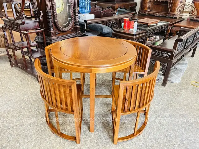 Bàn Ghế Gỗ Uống Trà
