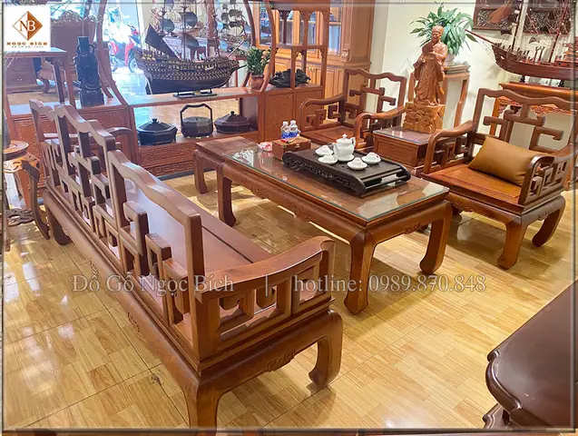 Bàn Ghế Gỗ Uống Trà