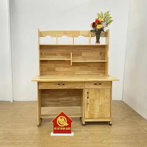 Bàn Học Cho Bé Bằng Gỗ Thông