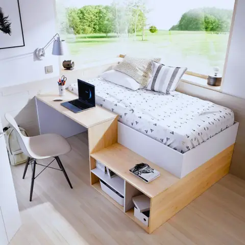 Bàn Học Giá Sách Thông Minh
