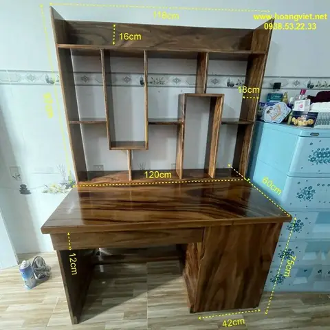 Bàn Học Liền Giá Sách Tại Tphcm