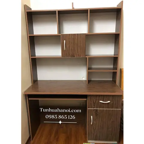 Bàn Học Sinh Liền Giá Sách Bằng Nhựa