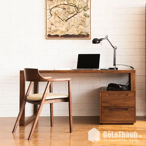 Bàn Làm Việc Bằng Gỗ Sồi